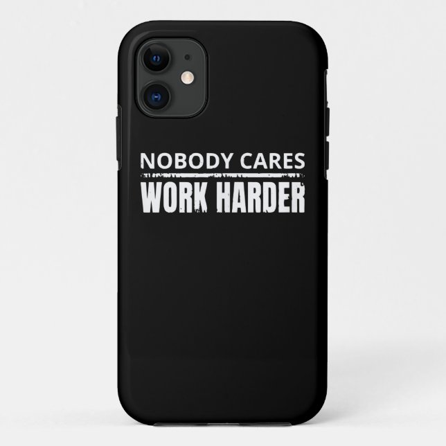 Capa Para iPhone 11 Ninguém se importa de trabalhar com mais Malhação  (Verso)