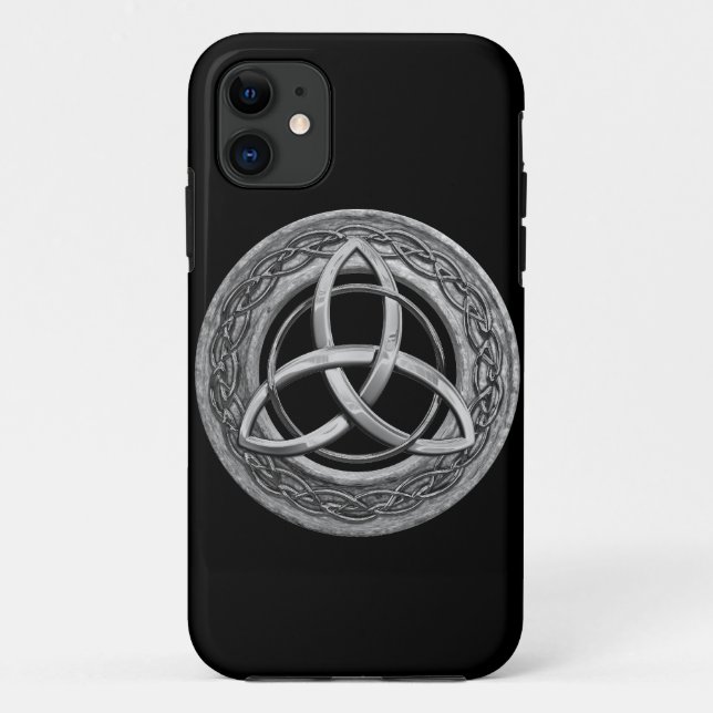 Capa Para iPhone 11 Nó celta da trindade do metal (Verso)