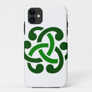 Capa Para iPhone 11 Nó Celta Verde Escuro