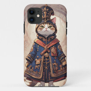 Capa Para iPhone 11 Nobre Senhor Gatinho no Hall
