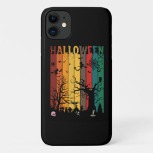 Capa Para iPhone 11 Noite Colorida de Halloween