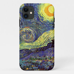 Capa Para iPhone 11 Noite estrelado de Vincent van Gogh