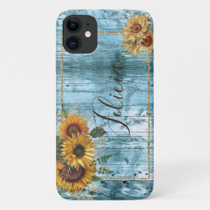 Capa Para iPhone 11 Nome Amarelo de Girassol