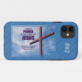 Capa Para iPhone 11 NOME Cristão de JESUS Cross | Philippians 2:9-11