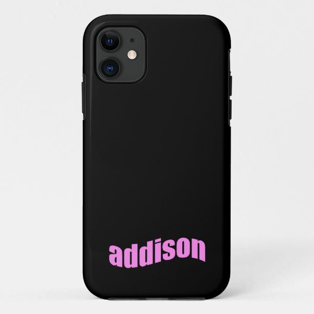 Capa Para iPhone 11 Nome da addison, para Addison (Verso)