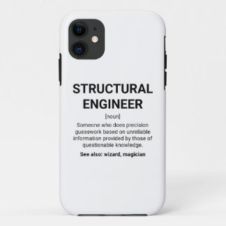 Capa Para iPhone 11 Nome de Definição de Engenheiro Estrutural