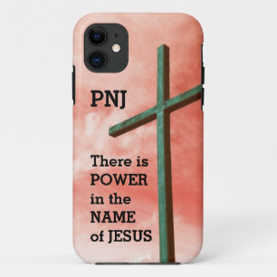 Capa Para iPhone 11 NOME DO JESUS   Monograma   Cristão