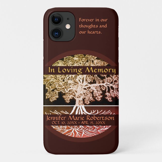 Capa Para iPhone 11 Nome do Memorial Keepape (Verso)