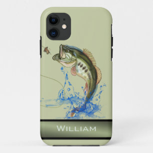 Capa Para iPhone 11 Nome do Peixe de Pulso de Pesca