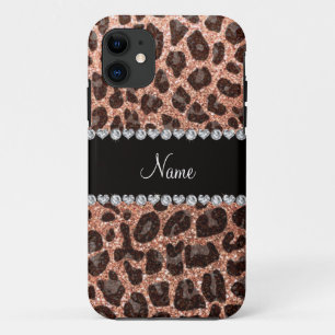 Capa Para iPhone 11 Nome personalizado cor de pêssego, cor de laranja,