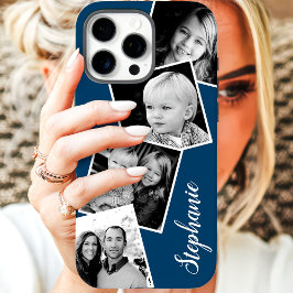Capa Para iPhone 11 Nome Personalizado da Colagem de Fotos do Instagra