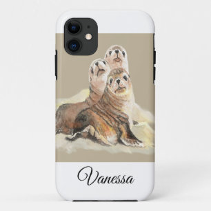 Capa Para iPhone 11 Nome Personalizado da Família Animal Cuja Coca-Col