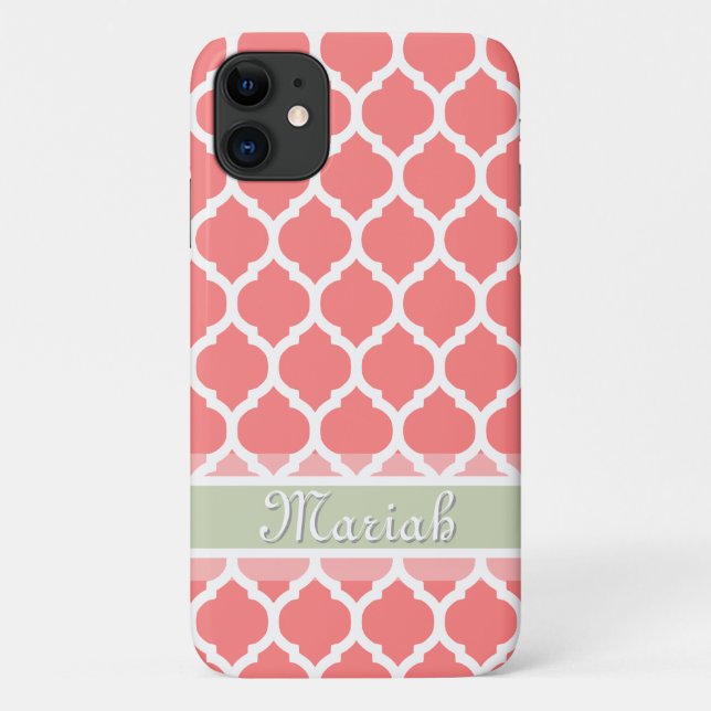 Capa Para iPhone 11 Nome Personalizado da Latência de Casa de Moeda Ro (Verso)