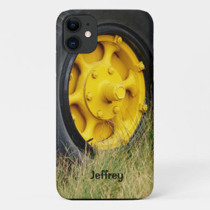 Capa Para iPhone 11 Nome Personalizado da Roda Amarela