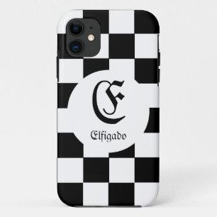 Capa Para iPhone 11 Nome Personalizado do Clube de Xadrez Inicial