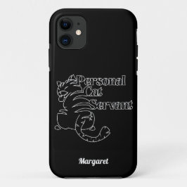 Capa Para iPhone 11 Nome Personalizado do Gato Pessoal