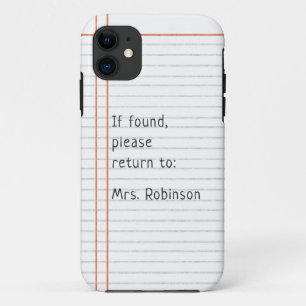 Capa Para iPhone 11 Nome Personalizado do Professor