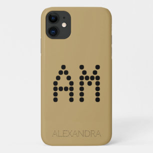 Capa Para iPhone 11 Nome Personalizado e Fonte Inteligente do Monogram