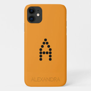 Capa Para iPhone 11 Nome Personalizado e Fonte Inteligente do Monogram