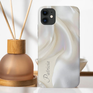 Capa Para iPhone 11 Nome personalizável Mãe Legante da Textura Pérola