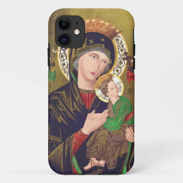Capa Para iPhone 11 Nossa Senhora da Ajuda Perpétua (Verso)