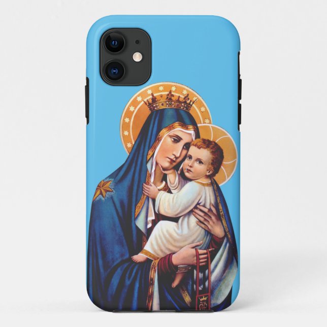 Capa Para iPhone 11 Nossa Senhora do Monte Carmel (Verso)