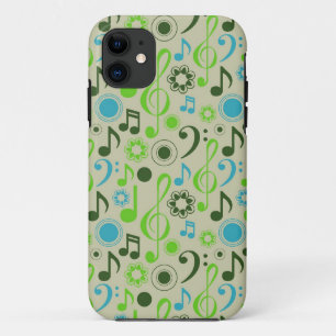 Capa Para iPhone 11 Notas e Clefs de Música