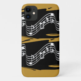 Capa Para iPhone 11 Notas musicais