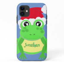 Novidade Azul Santa Hat, Sapo de Natal