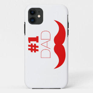 Capa Para iPhone 11 Número 1 - Pai Red Mustache - Número um