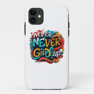 Capa Para iPhone 11 Nunca desista