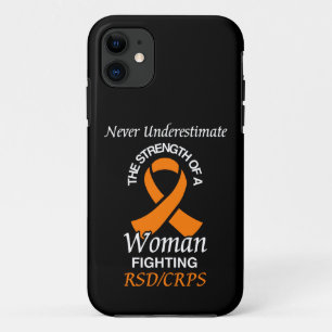 Capa Para iPhone 11 Nunca Subestimar/Fita/Mulher...RSD/CRPS