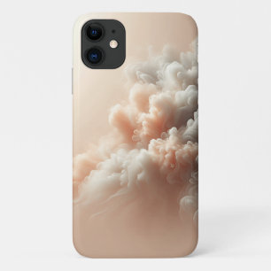 Capa Para iPhone 11 Nuvens Pastel Sonhadoras Arte Abstrata - Rosa Suav