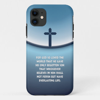 Capa Para iPhone 11 O 3:16 de John para o deus amou assim o mundo
