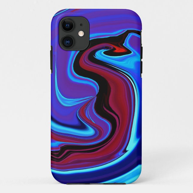 Capa Para iPhone 11 O Abstrato do Dragão Vermelho no iPhone 5 Case (Verso)