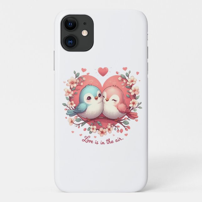 Capa Para iPhone 11 O amor está no ar (Verso)