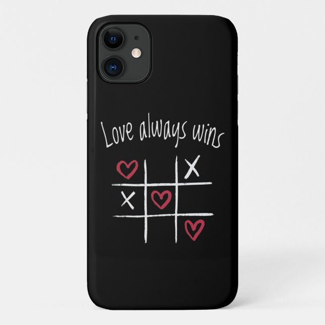 Capa Para iPhone 11 O amor sempre ganha (Verso)