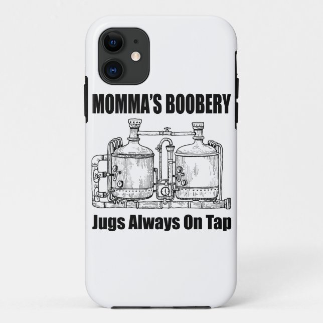 Capa Para iPhone 11 O "Boobery Jugs" da mamã sempre na torneira (Verso)