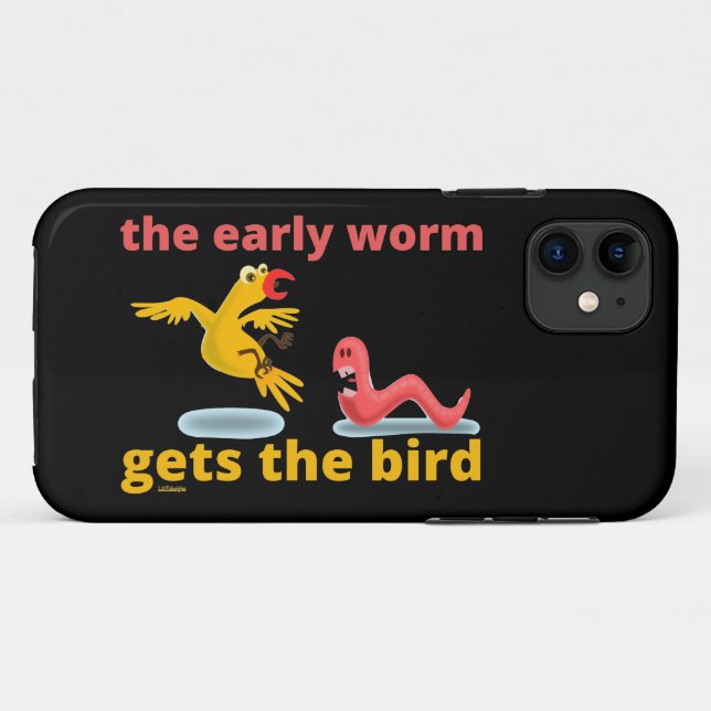 CAPA PARA iPhone 11 O BURACO PASSA A PÁSSARA (Verso (horizontal))