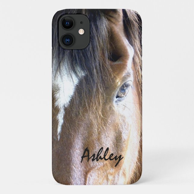 Capa Para iPhone 11 O cavalo eqüino da alma | personalizado (Verso)