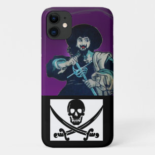CAPA PARA iPhone 11 O CORSAIR NEGRO, AS ESPADAS CRU
