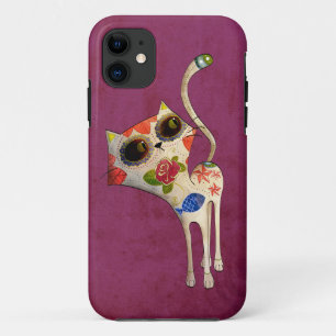 Capa Para iPhone 11 O dia do gato bonito branco inoperante