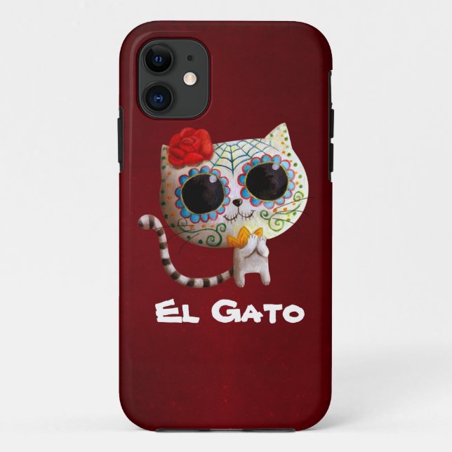Capa Para iPhone 11 O dia do gato bonito inoperante (Verso)