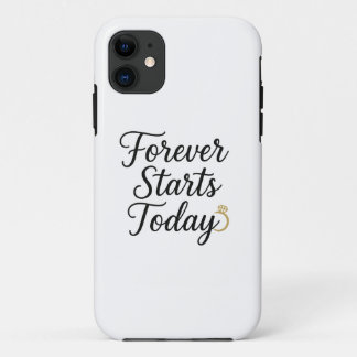 Capa Para iPhone 11 O Forever Começa Hoje - Camiseta com Citação Român
