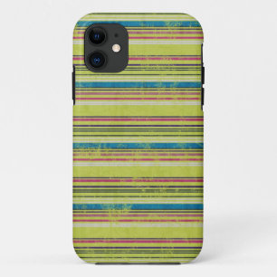 Capa Para iPhone 11 O Grunge colorido listra a caixa do iPhone 5