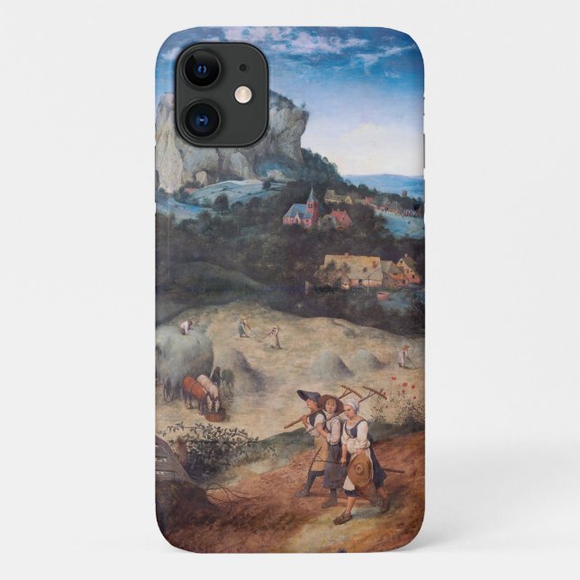 Capa Para iPhone 11 O Haymaking, Pieter Bruegel (Verso)
