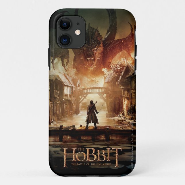Capa Para iPhone 11 O Hobbit - Poster de Filme Laketown (Verso)