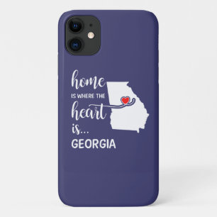 Capa Para iPhone 11 O lar da Geórgia é onde está o coração