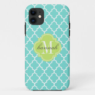 Capa Para iPhone 11 O marroquino do Aqua telha a estrutura