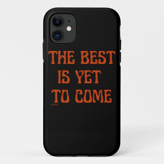 Capa Para iPhone 11 O MELHOR AINDA É VIR citação motivacional (Verso)